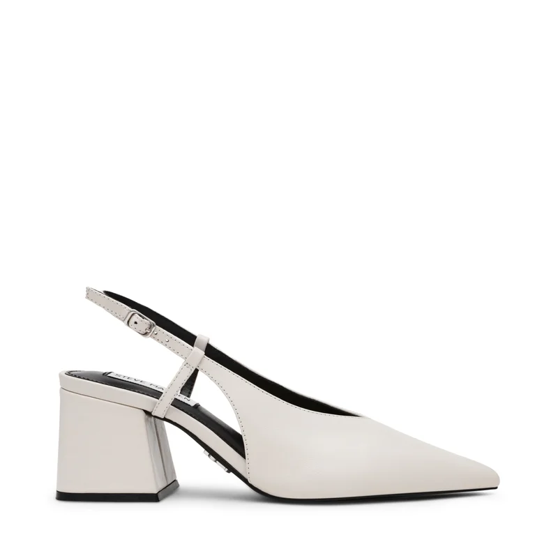 STEVE MADDEN Steve madden barge cream leather heels